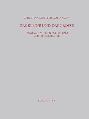 cover image of Das Kleine und das Große